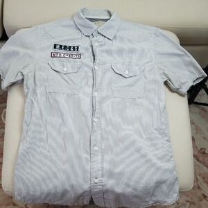 Marc Eckó Men's Gray Short Sleeve Shirt